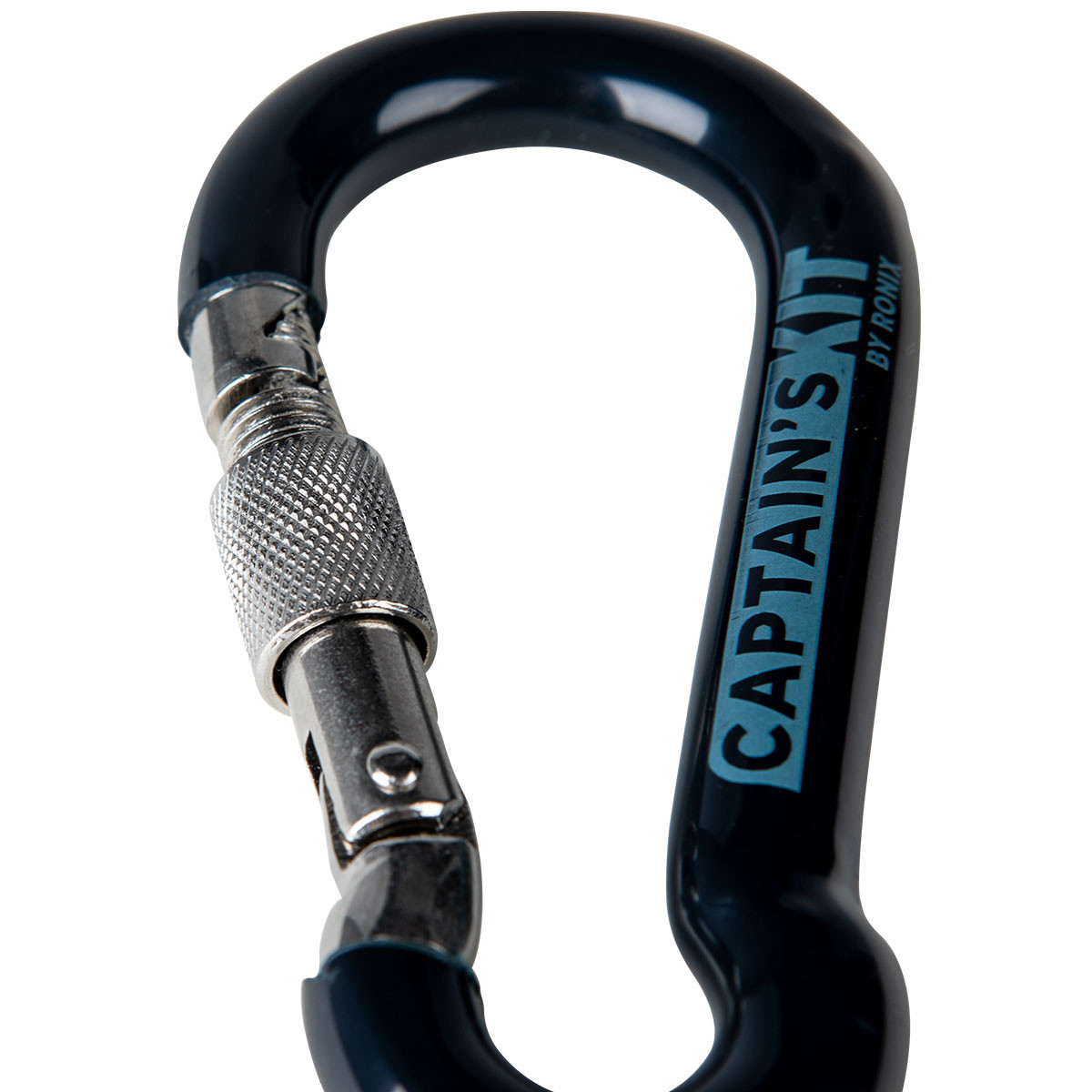 Captain's Kit Vinyl Dipped Locking Carabiner - Stainless Steel 11mm