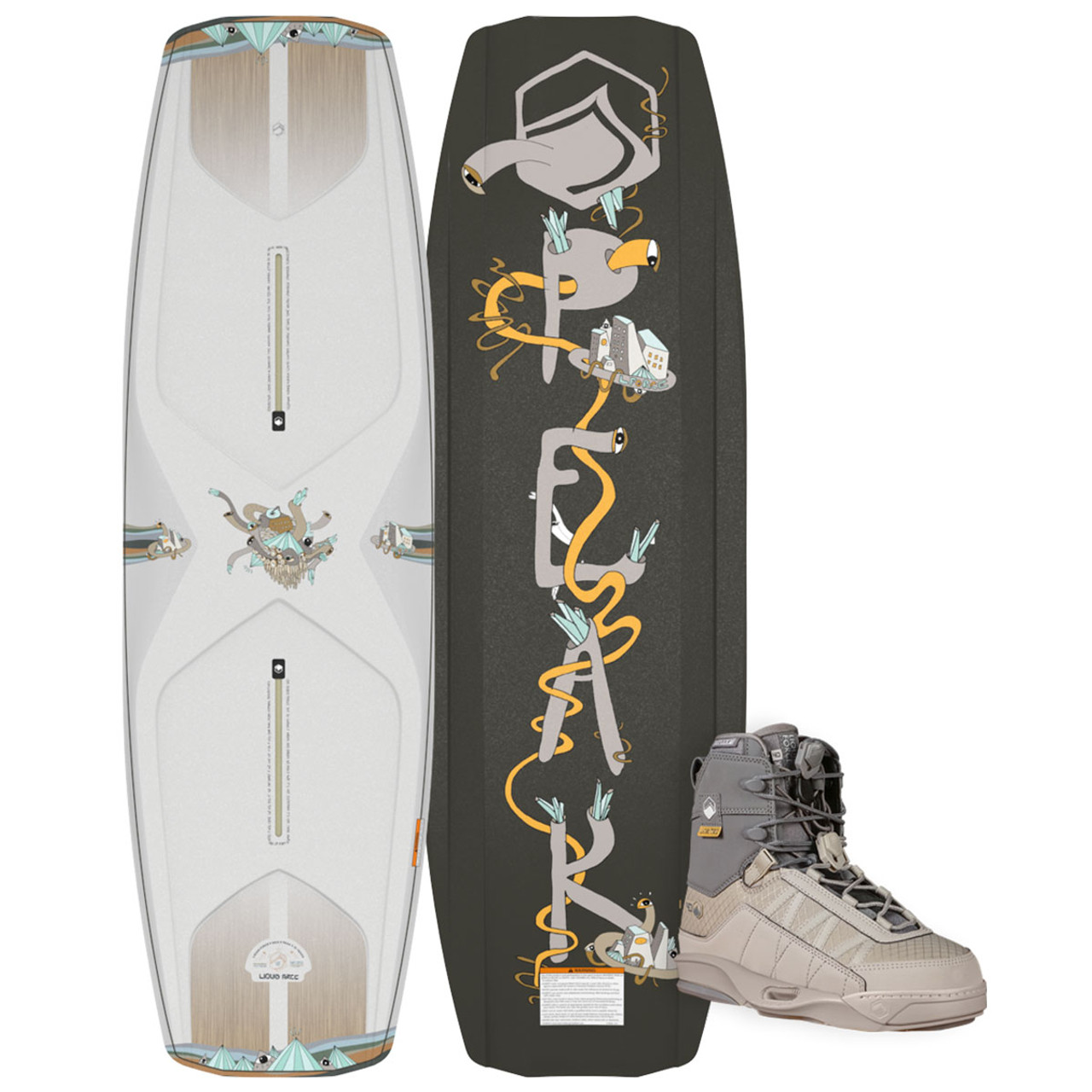 Liquid Force Peak Cable Wakeboard Package w/ Peak 4D Bindings
