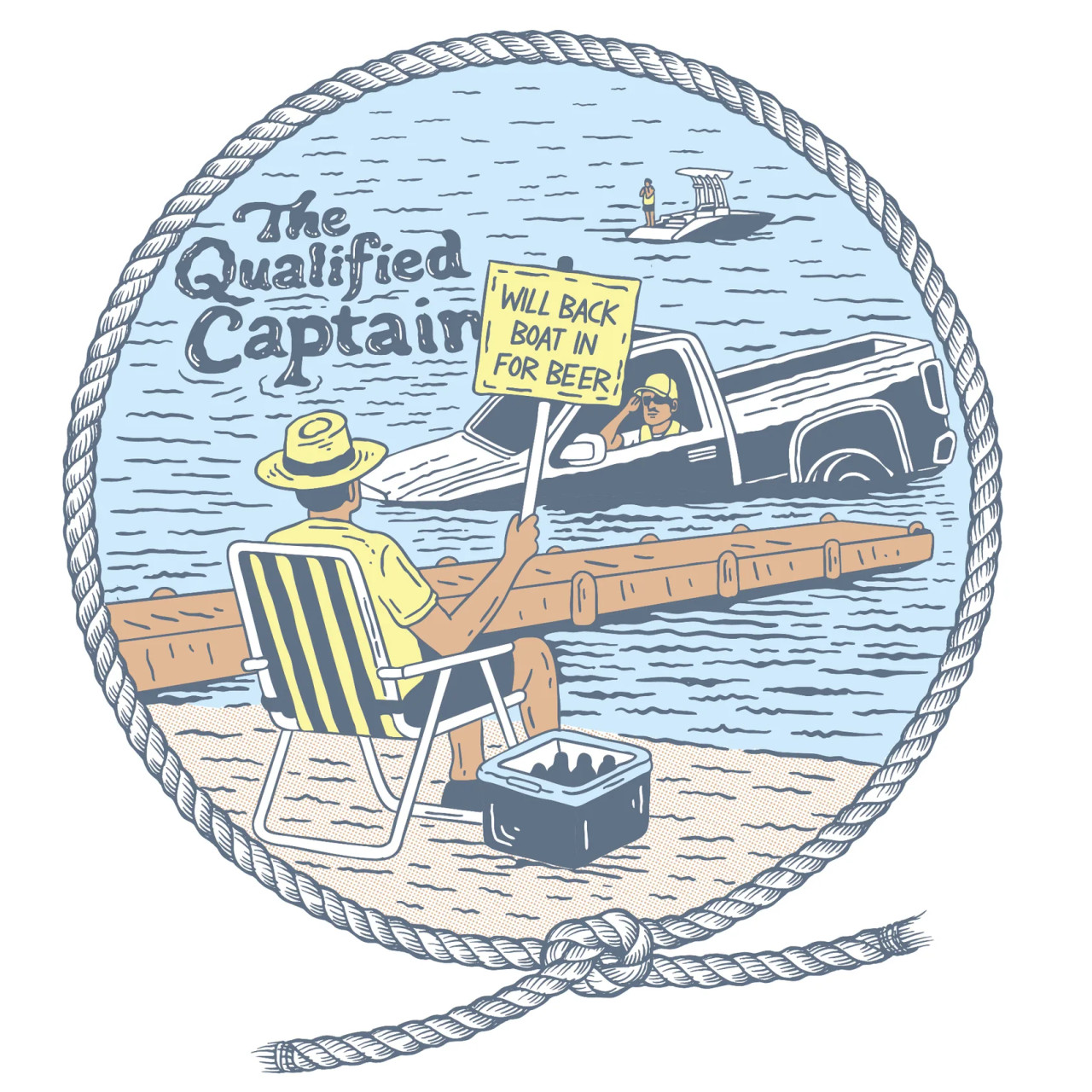 The Qualified Captain Back In T-Shirt [White]
