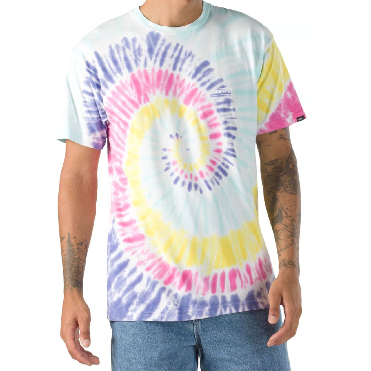 V Spiral Tie Dye (Rainbow Tie-Dye) T-Shirt
