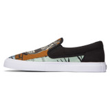 DC x Basquiat Manual Slip-On (Black Graphic) Men's Skate Shoes