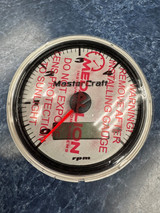 MasterCraft Gauge - Tach Silver w/LCD Display