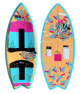 Ronix Koal Classic Fish Women's Wakesurf Board [Pink/Mint/Black] 4'5"