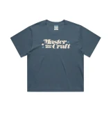 Mastercraft Retro Let Her Rip Boxy Women's T-Shirt [Charcoal Blue] 2
