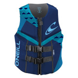 O'Neill Reactor (Navy/River/Turquoise) USCG Women's Life Jacket 2022