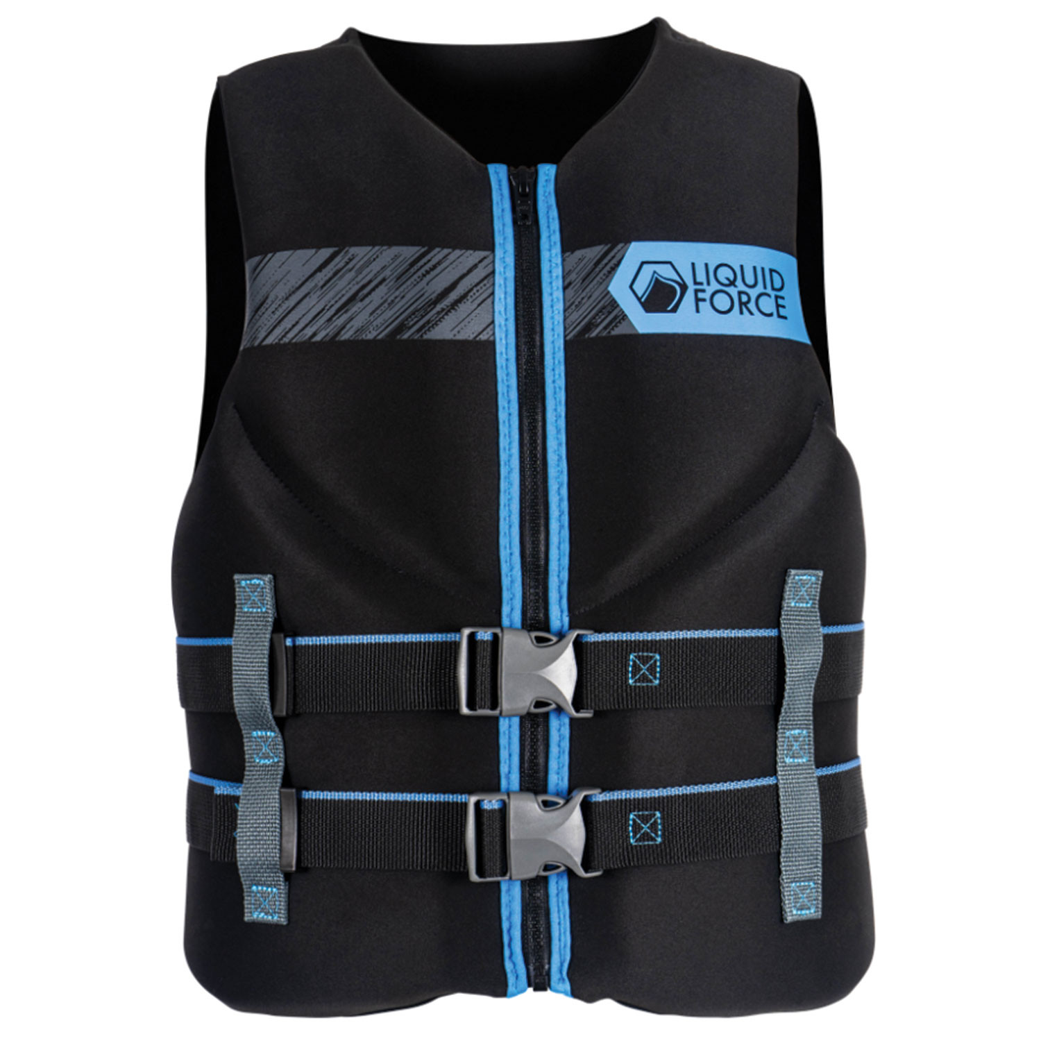 LIQUID FORCE ライフジャケット 黒/青 Liquid Force 2026 Hinge Classic (Black/Blue) CGA Life Jacket