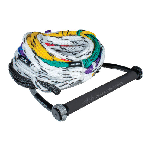 Proline 12In Jh Pro W/8 Section Waterski Rope & Handle Combo - Black/Grey
