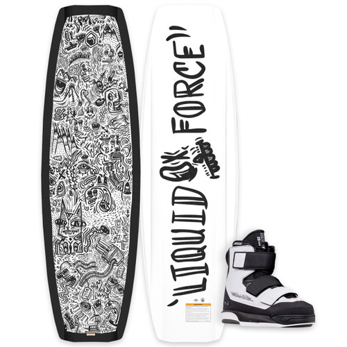 Liquid Force Apex Cable Wakeboard Package w/ Hook 6X Bindings