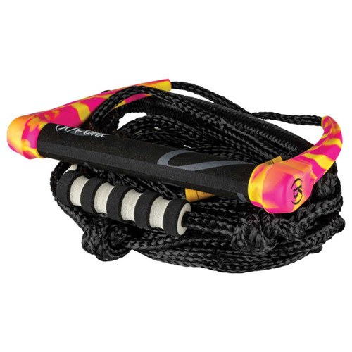 Ronix Silicone Bungee Wakesurf Rope & Handle Combo Surf 11 in. [Tropical Swirl]