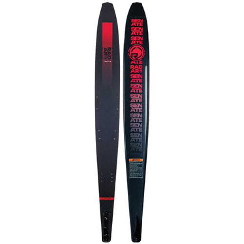 Radar Senate Lithium Waterski [Carbon/MatteBlack/Punk Rock Red]