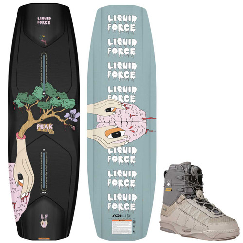 Liquid Force Peak Cable Wakeboard Package w/ Peak 4D Bindings