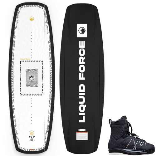 Liquid Force FLX Wakeboard Package w/ Tao 6X Bindings [Black]