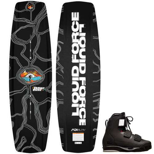 Liquid Force Butterstick Pro Cable Wakeboard Package w/ Hook 4D Bindings