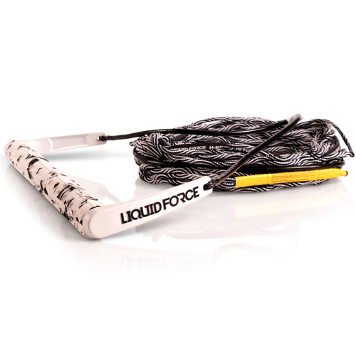 Liquid Force Team w/ H-Braid [White] 70' Wakeboard Rope & Handle Combo