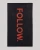 Follow Normal Towel [Black]