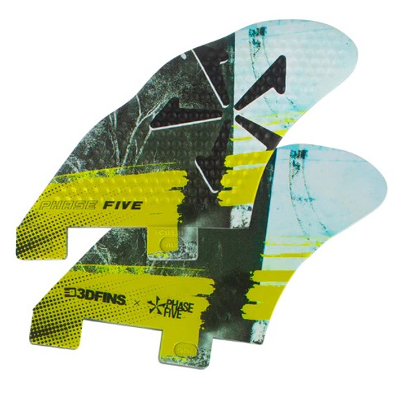 Phase Five 3D Speed Base Twin Fin Set- Diamond