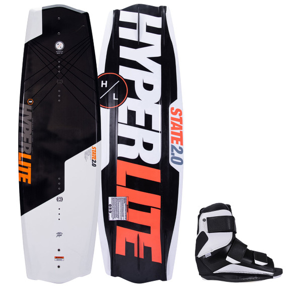 Hyperlite State 2.0 Wakeboard Package w/ Formula Bindings 2024