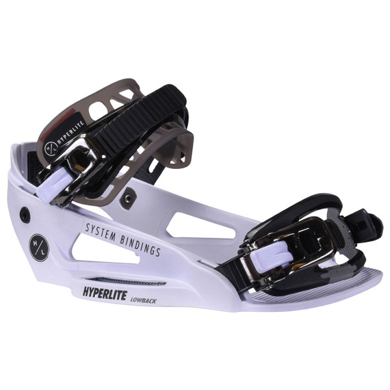 Hyperlite System Lowback Wakeboard Bindings (White) 2024