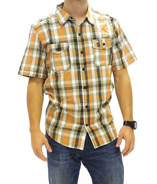 LRG Afternooner Short Sleeve (British Khaki) Button-Up