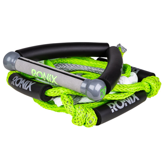 Ronix Bungee Wakesurf Rope w/ 10" Handle (Green/Silver)