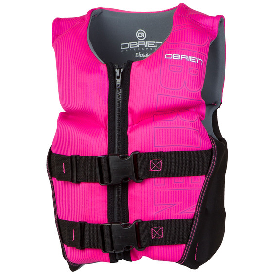 O'Brien 2022 Youth Large V-Back (Black/Pink) CGA Life Jacket