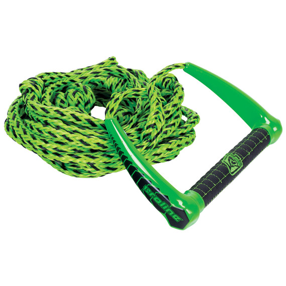 Proline 25' LGS Surf Rope w/ PE Bungee Air (Green) Wakesurf Rope & Handle Combo