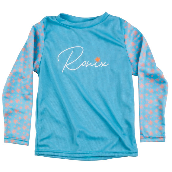 Ronix UV Shade/Wick Dry Girl's Long Sleeve Shirt (Blue/Coral)