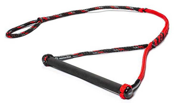 MasterLine 13" Custom Waterski Handle - Black/Silver/Red