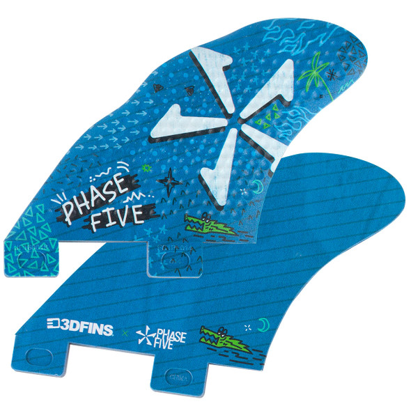 Phase Five 3D Speed Base Twin Fin Set - Payne 2