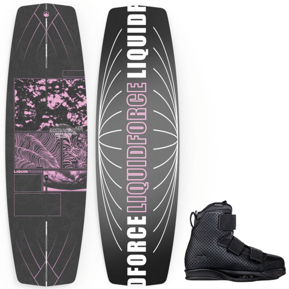 Liquid Force 2023 ButterStick Pro Wakeboard with Hook 6X Bindings