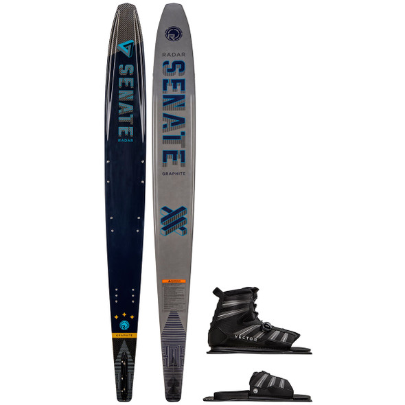 2023 Radar Graphite Senate Water Ski Package with Vector BOA