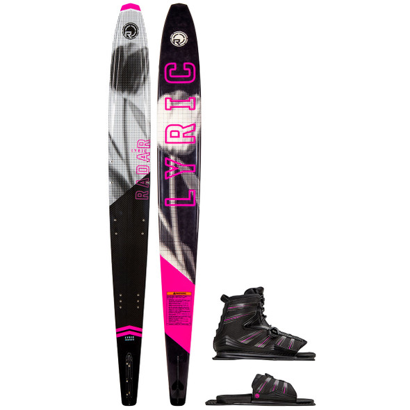 2023 Radar Graphite Lyric Women's Water Ski Package with Lyric BOA