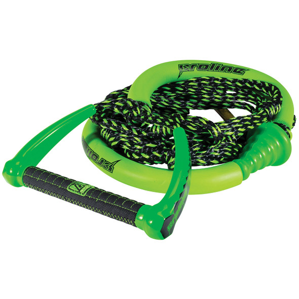 Proline 25ft Tug Suede Wakesurf Rope & Handle Combo - Green