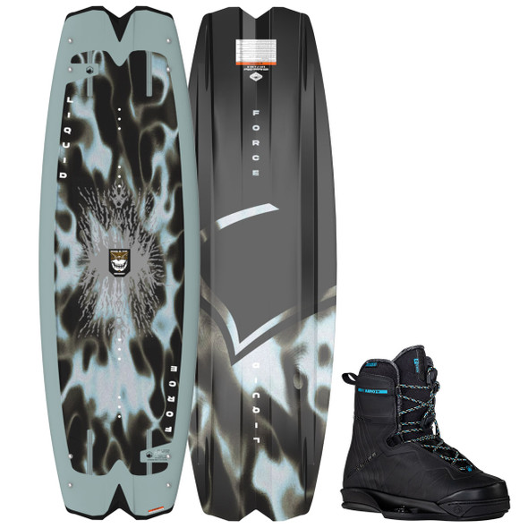 Liquid Force Remedy Aero Wakeboard Package w/ Aero 6X Bindings (Black) 2024