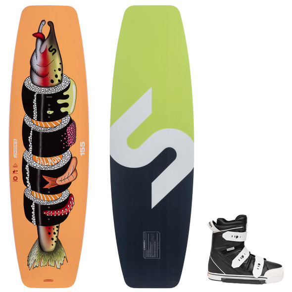 Slingshot Salmon Wakeboard Package w/ KTV Bindings 2024