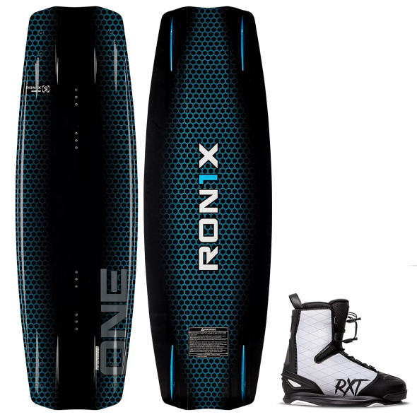 Ronix One Blackout Wakeboard Package w/ RXT Bindings 2023