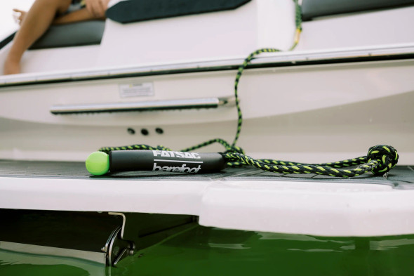 FatSac Wakesurf Rope & Handle Combo 25' [Green & Black] 2