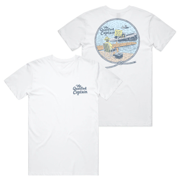 The Qualified Captain Back In T-Shirt [White]