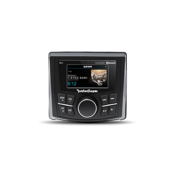 Rockford Fosgate Punch Marine Compact AM/FM/WB Digital Media Receiver 2.7" Display
