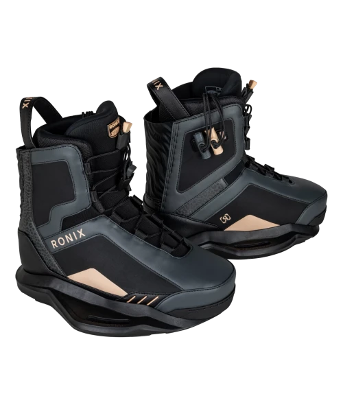 Ronix Rise Intuition Women's Wakeboard Bindings [Black Cheetah/Apricot] 3