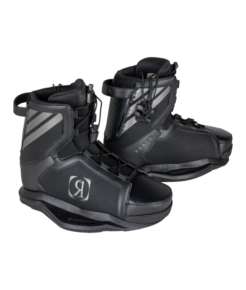 Ronix Parks Stage 2 Kid's Wakeboard Bindings [Black/Charcoal] 4