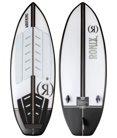 Ronix Wave King XL Flyweight Skim Wakesurf Board 5'4 [Arctic White/Black]