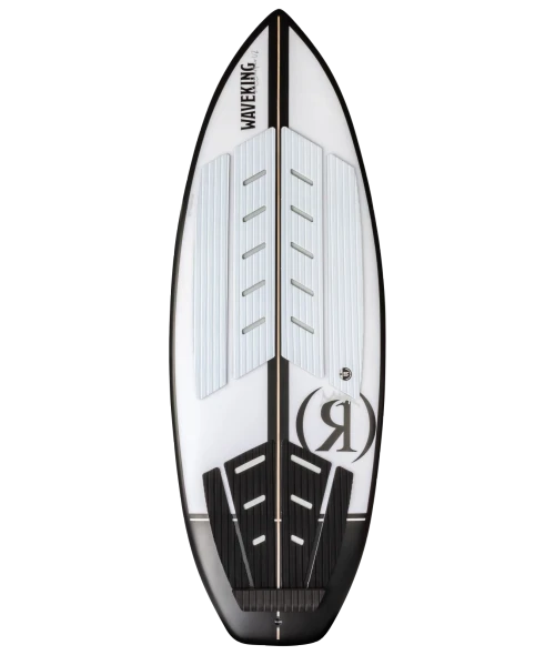 Ronix Wave King XL Flyweight Skim Wakesurf Board 5'4 [Arctic White/Black] 2