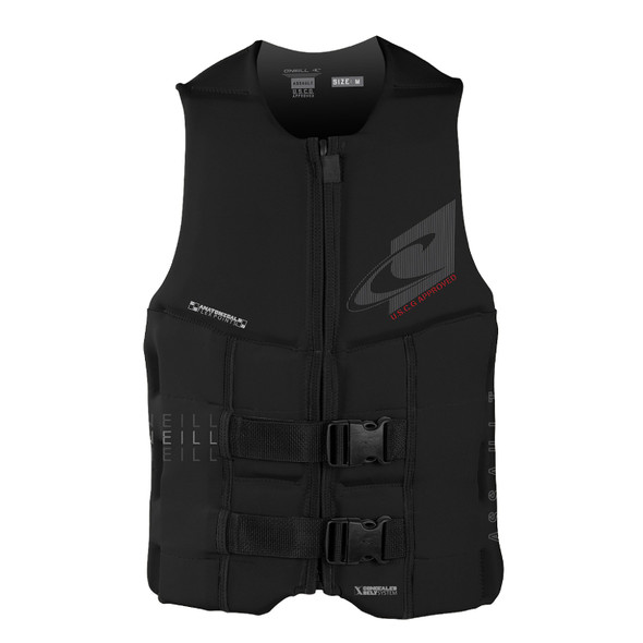 O'Neill Assault (Black/Black) USCG Life Jacket 2022