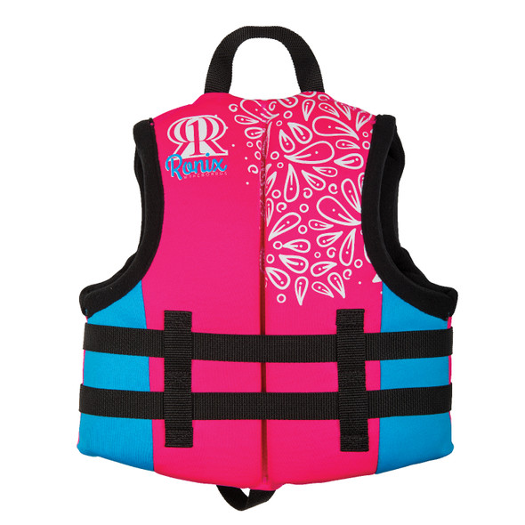 Ronix August Girl's (Sky Blue/Pink/White) Child CGA Life Jacket 30-50LBS