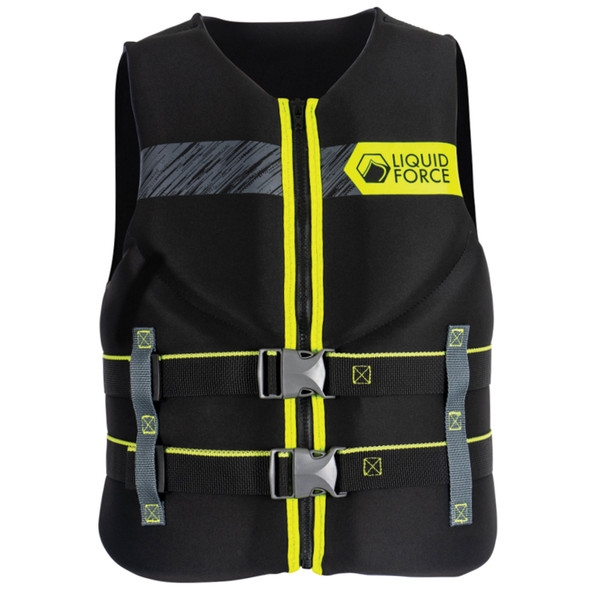 Liquid Force Hinge Classic (Black/Green) CGA Life Jacket 2025