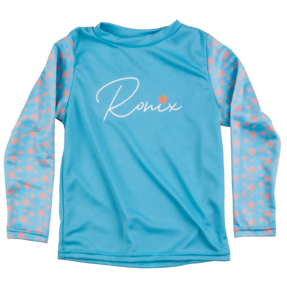 Ronix UV Shade/Wick Dry Girl's Long Sleeve Shirt (Blue/Coral)