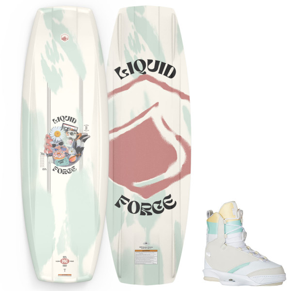 Liquid Force Me Aero Women's Wakeboard Package w/ Vida 6X Bindings