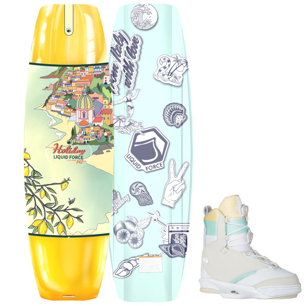 Liquid Force Holiday Women's Wakeboard Package w/ Vida 6X Bindings