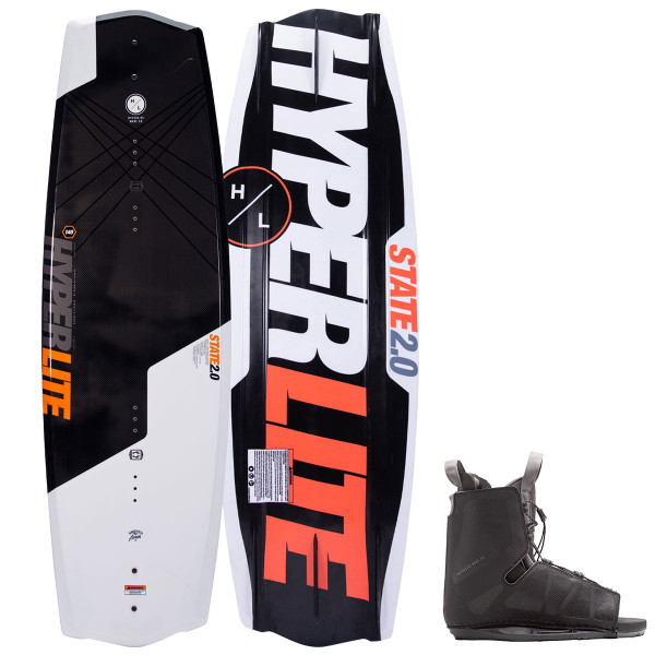 Hyperlite State 2.0 Wakeboard Package w/ Frequency Bindings 